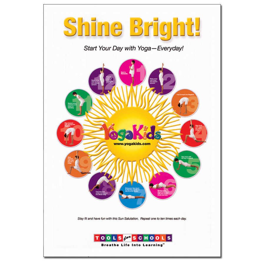 YogaKids Tools for Schools Shine Bright Poster