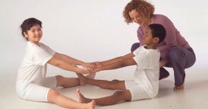 YogaKids Founder Marsah Wenig with Children