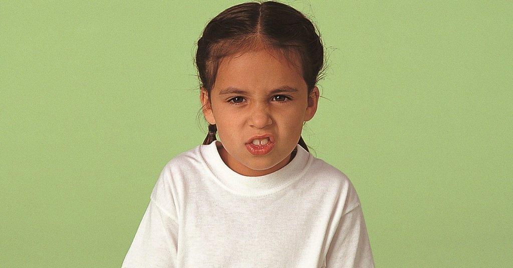 girl doing bunny breath pose