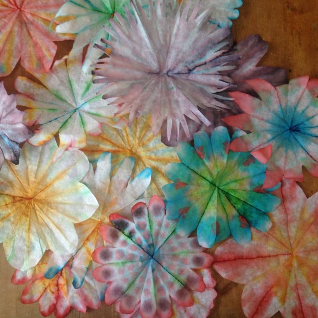 Coffee Filter Flower Craft