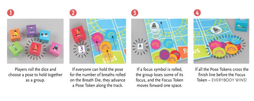 Yoga Dice Steps to Play
