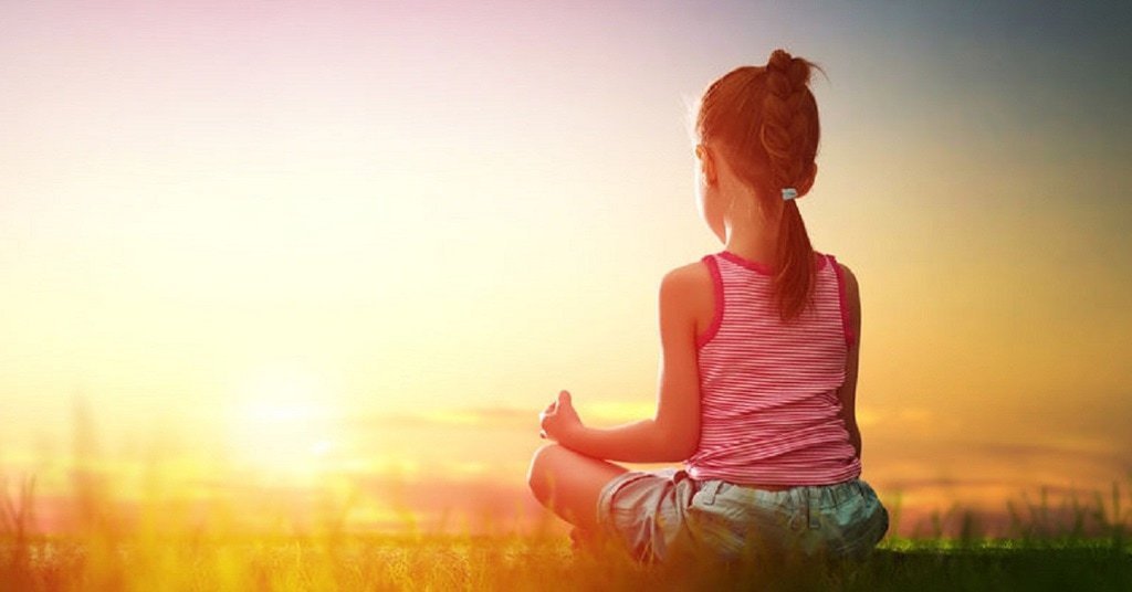 girl meditating